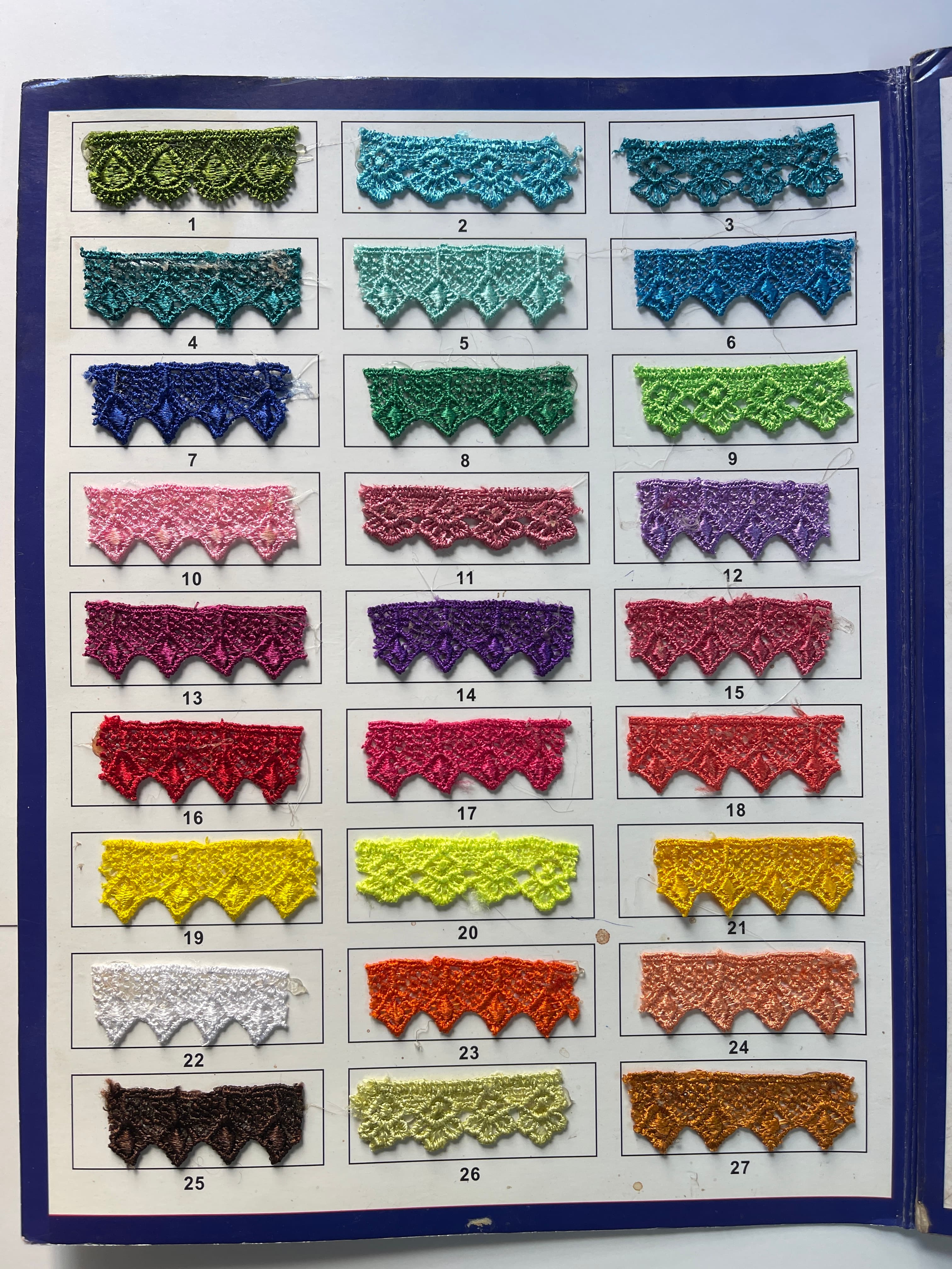 Shades 1–27
