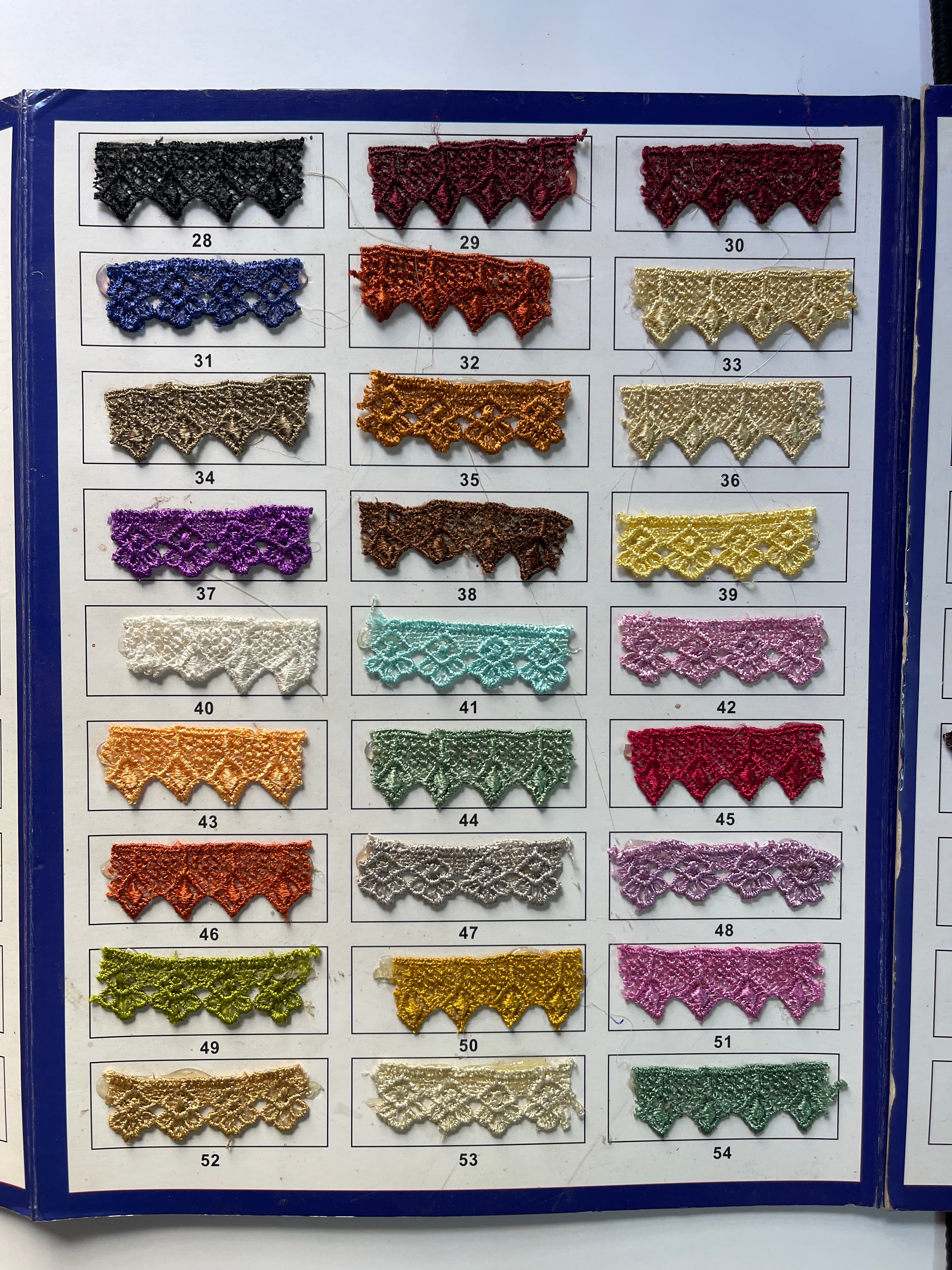 Shades 28–54